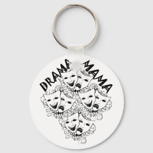 Drama Mama B&W Keychain