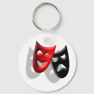 Drama Masks Key Ring