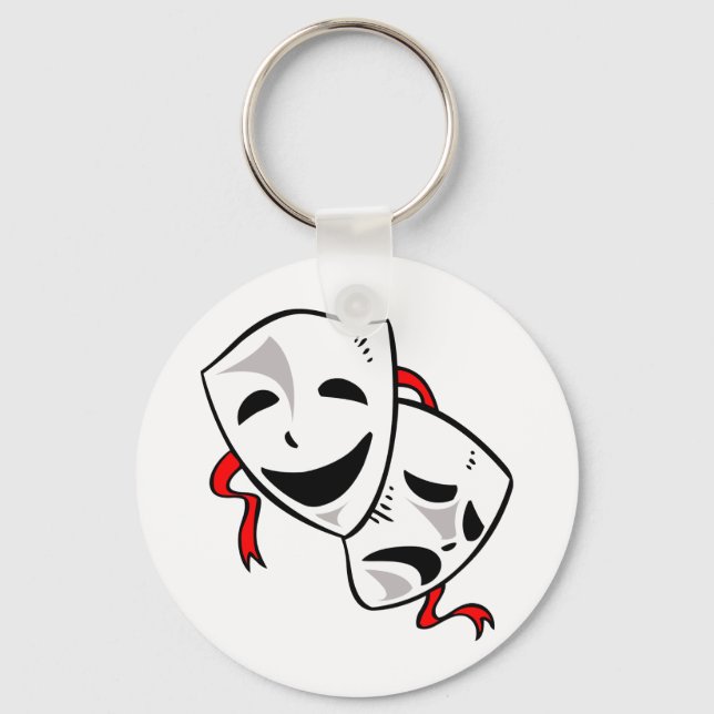 Drama Masks Key Ring (Front)