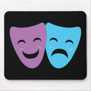 Drama Masks Mouse Mat