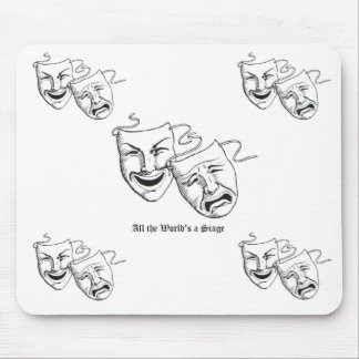 drama masks mouse mat