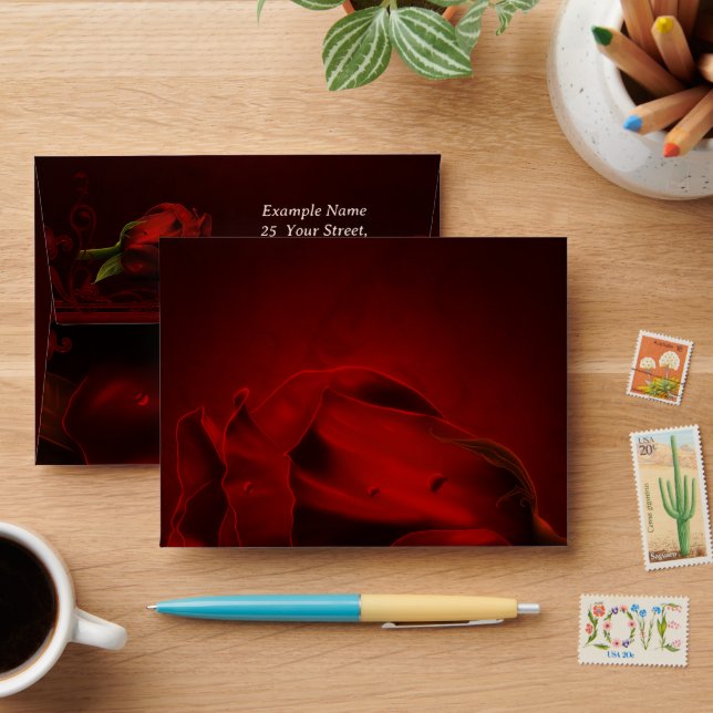 Drama of Love, the gothic Rose of Memory.  Envelope (Desk)