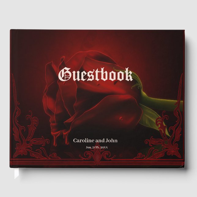 Drama of Love, the gothic Rose of Memory. Guest Book (Front)