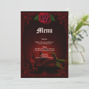 Drama of Love, the gothic Rose of Memory. Menu