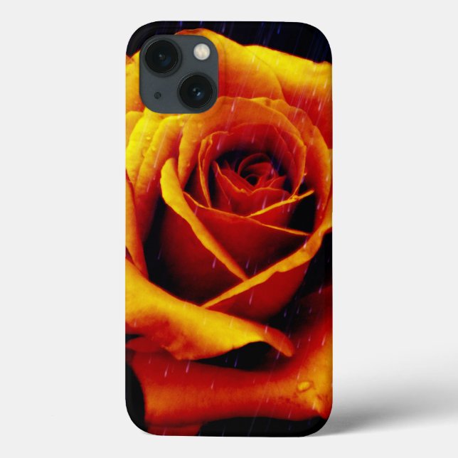 Drama Of The Orange Rose iPad Case (Back)