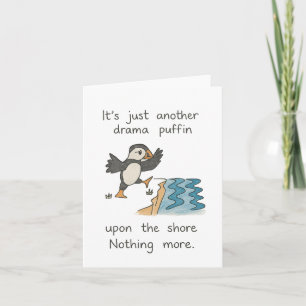 drama puffin on the shore card