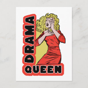 Drama Queen because everything excites me too much Postcard