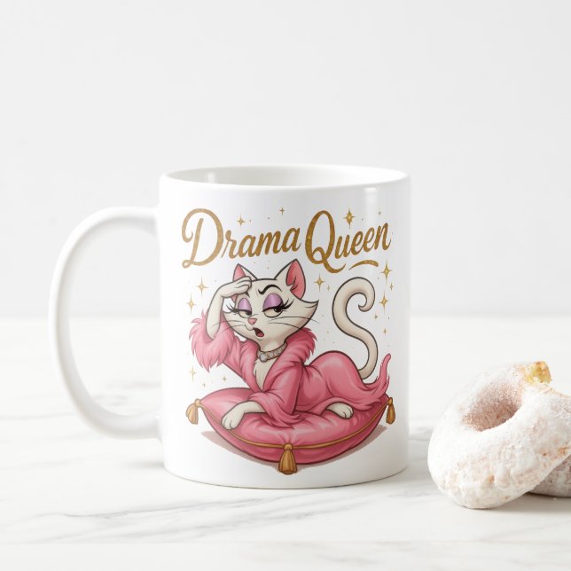 Drama Queen  Coffee Mug (With Donut)