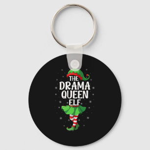 Drama Queen Elf Christmas Girls Women Elf Squad Xm Key Ring