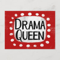 Drama Queen Postcard