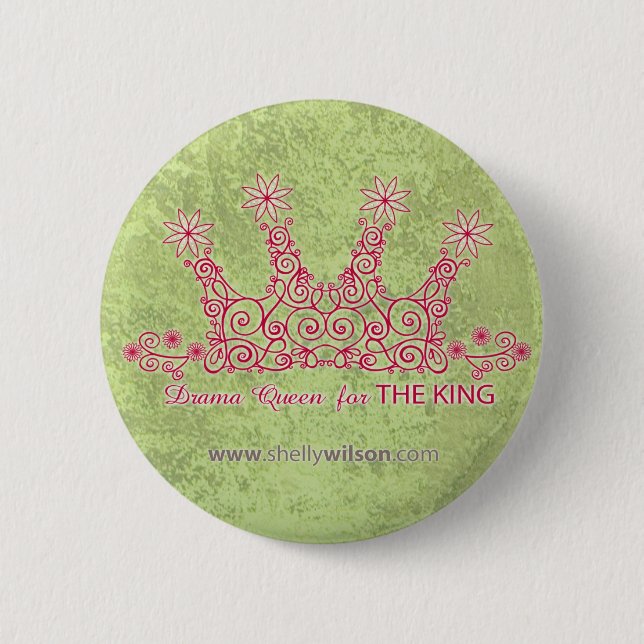 Drama Queen Round Button (Front)