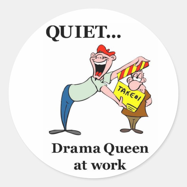 Drama Queen stickers (Front)
