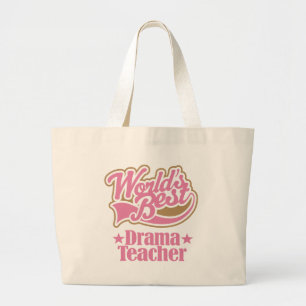 Drama Teacher Gift (Worlds Best) Large Tote Bag