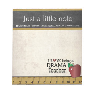 Drama Teacher   Vintage Style Notepad