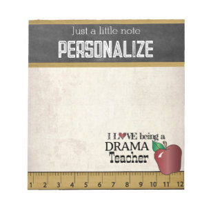 Drama Teacher   Vintage Style  Notepad