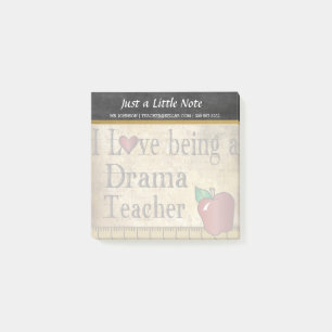 Drama Teacher   Vintage Style Post-it Notes
