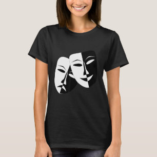 Drama Theater Masks Comedy and Tragedy T-Shirt