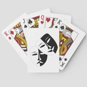 Drama Theatre Mask Playing Cards - Your Colour