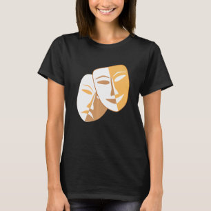 Drama Theatre Masks Comedy and Tragedy T-Shirt