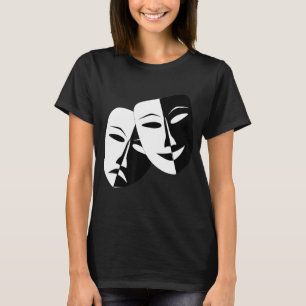 Drama Theatre Masks Comedy and Tragedy T-Shirt
