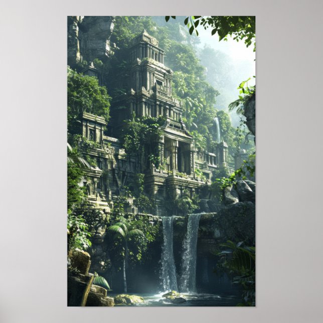 Dramatic Abstract Cityscape Poster - Ultra-Realist (Front)