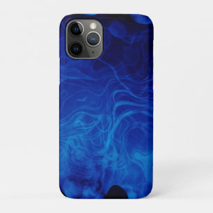 Dramatic Abstract Pattern Electric Blue Storm iPhone 11 Pro Case