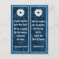 Dramatic Bible Scriptures Bookmark Postcard
