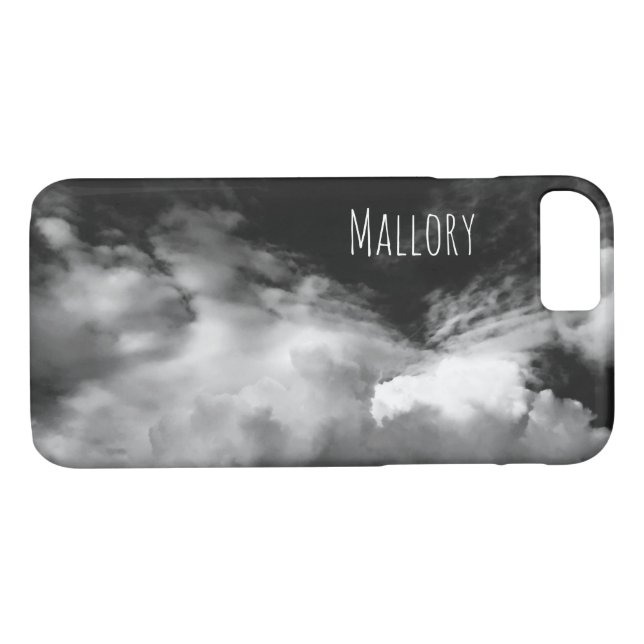 Dramatic Black & White Photo of Cloudy Sky Case-Mate iPhone Case (Back (Horizontal))