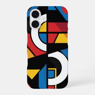 Dramatic Bold Colours Modern Geometric Abstract iPhone 16 Case