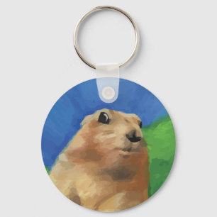 Dramatic Chipmunk Key Ring