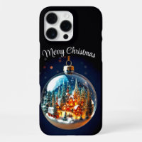Dramatic Christmas scenery in a transparent bauble