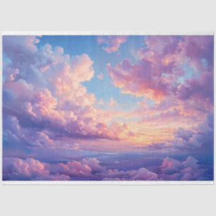 Dramatic Colourful Pastel Clouds Sky Decoupage Tissue Paper