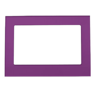 Dramatic Dahlia Purple, Bold Violet Solid Colour Magnetic Frame