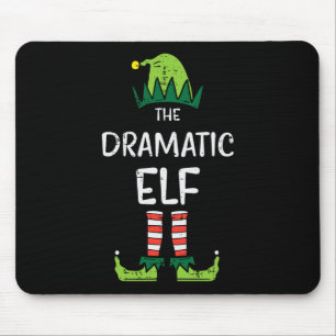 Dramatic Elf Xmas Matching Christmas For Family Mouse Mat
