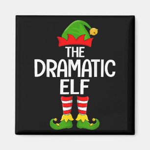Dramatic Elf Xmas Matching Family Elf Squad Christ Magnet