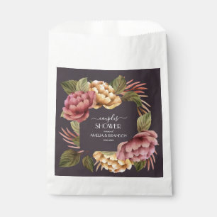 Dramatic Floral Couples Wedding Shower Favour Bags