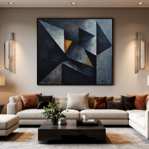 Dramatic Geometric Composition Canvas Print