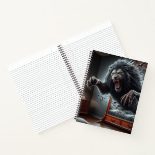 Dramatic Gorilla Attack Scene Notebook