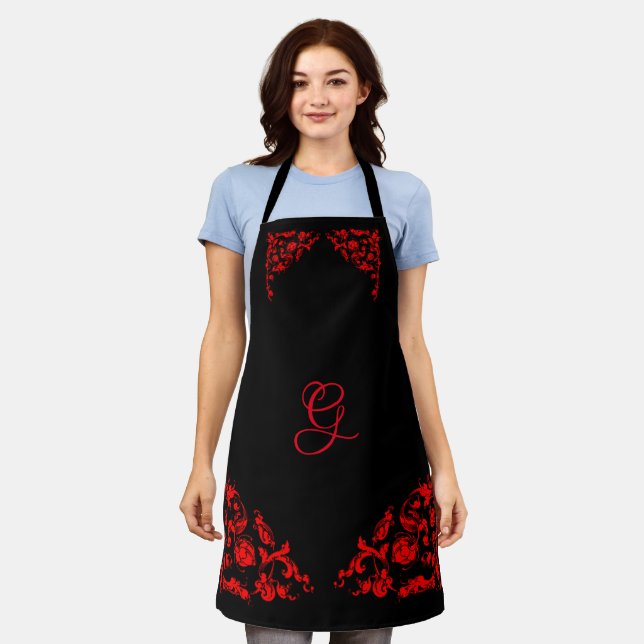 Dramatic Goth Personalised  Apron (Worn)