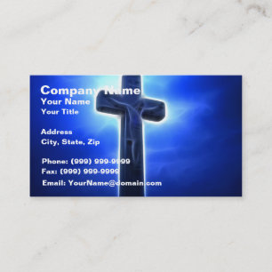 Dramatic Jesus Crucifixion Business Card
