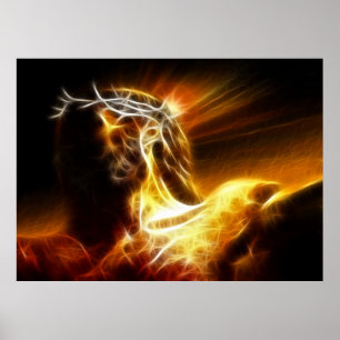 Dramatic Jesus Crucifixion Poster
