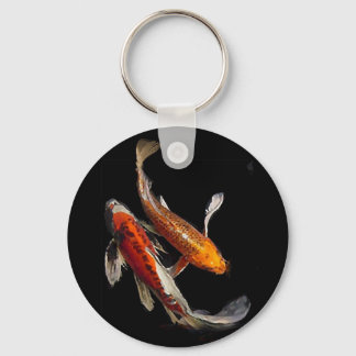 Dramatic Koi Pair Key Ring