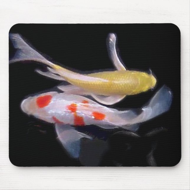 Dramatic Koi Pair Mouse Mat (Front)