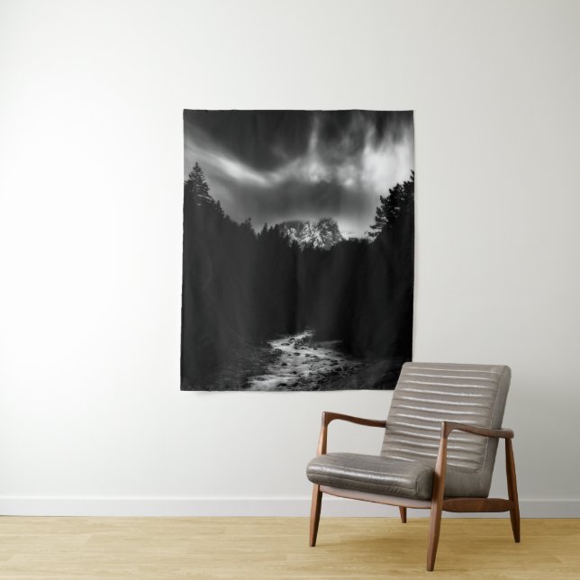 Dramatic landscape of mountains and river tapestry (In Situ)