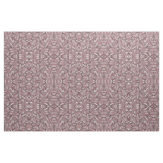 Dramatic  Leaves In Mulberry Ttrough White Palette Fabric (Fat Quarter)