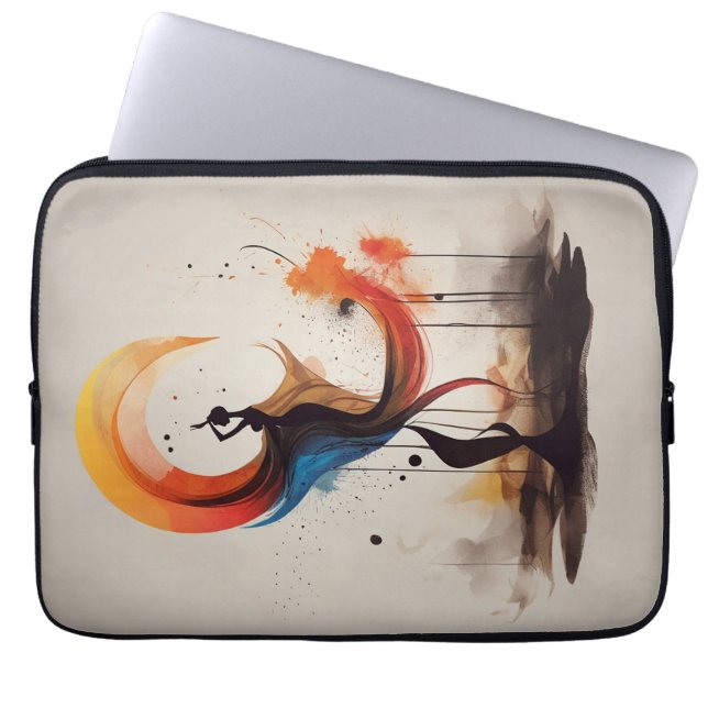 dramatic light laptop sleeve (Front)