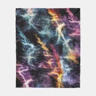 Dramatic Lightning  Fleece Blanket