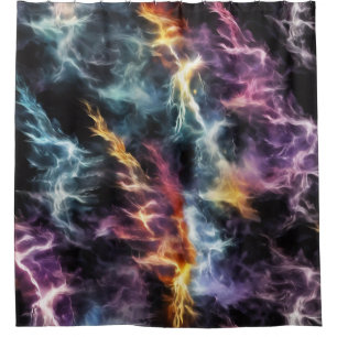 Dramatic Lightning Shower Curtain
