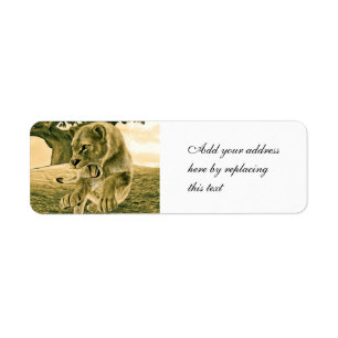 Dramatic Lioness Safari Wildlife Art