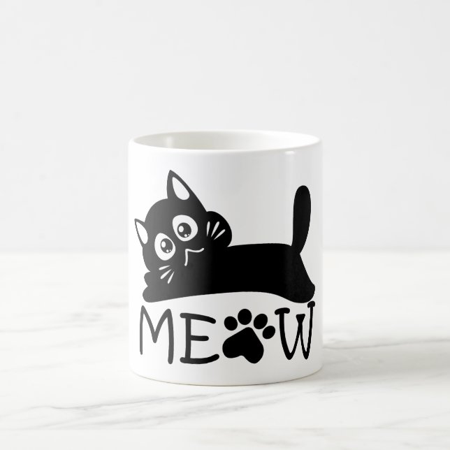 Dramatic Meow Coffee Mug (Center)